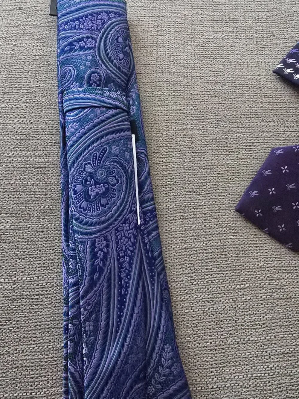 Ted Baker London Blue Paisley Woven Italian 100% Silk Men's Necktie NWT